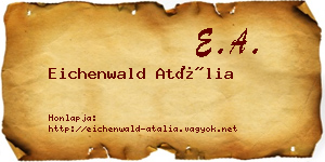 Eichenwald Atália névjegykártya